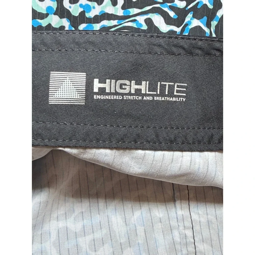 Quiksilver Highline Highlite Board Shorts Blue Black 29 Swim Trunks‎ AQBS031311